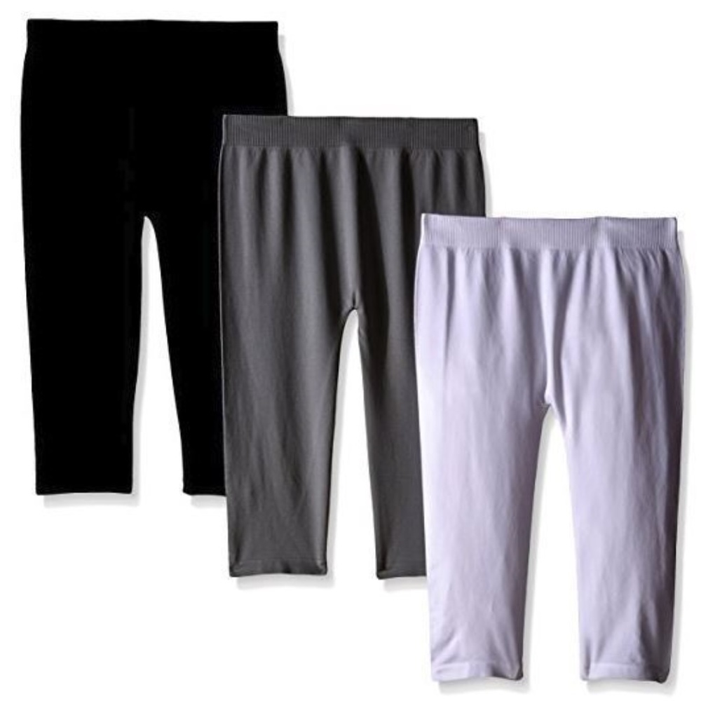 PinkHouse Girls' 3 Piece Seamless Capri Legging